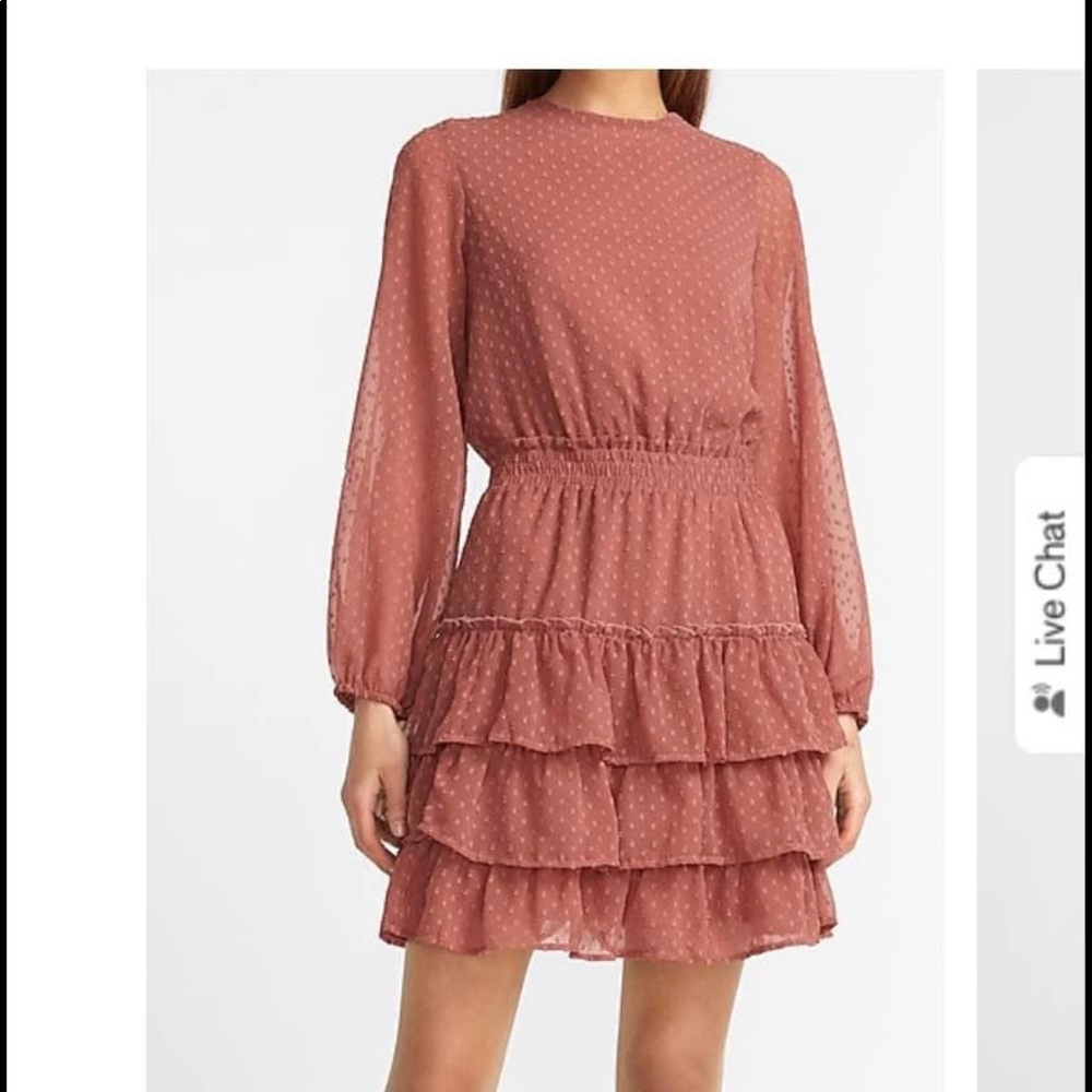 Long sleeve dress.